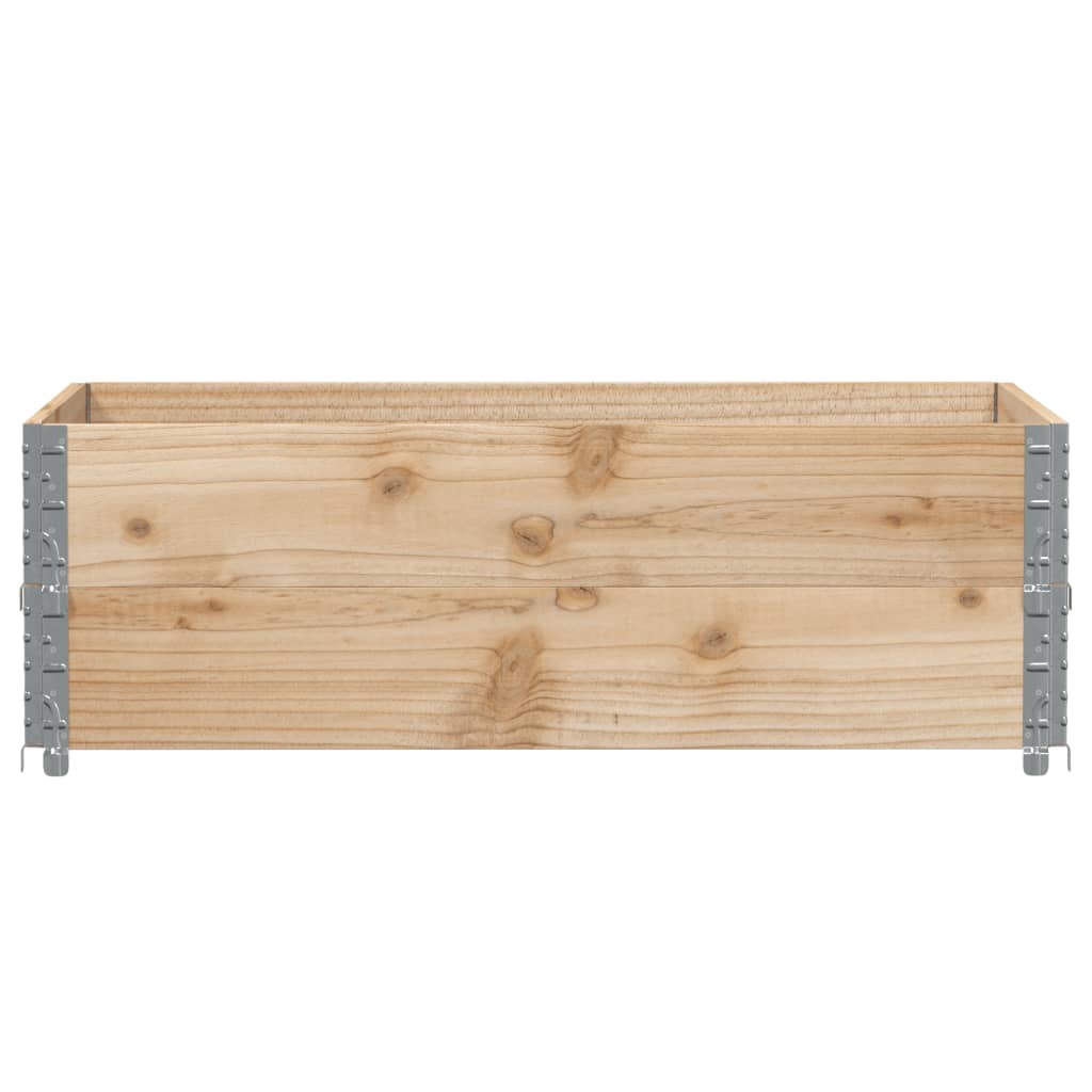 Sodo lovelis, baltos spalvos, 120x80cm, pušies medienos masyvas Sodo lovelis, baltos spalvos, 120x80cm, pušies medienos masyvas - Image 3