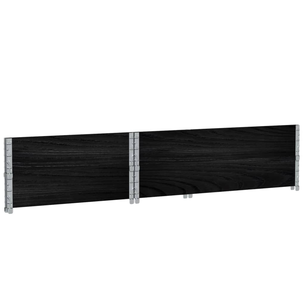 Sodo lovelis, juodas, 120x80cm, pušies medienos masyvas Sodo lovelis, juodas, 120x80cm, pušies medienos masyvas - Image 6