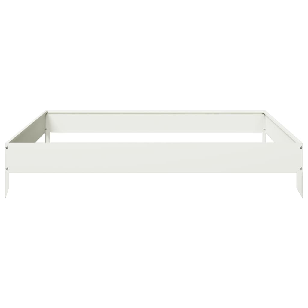 Aukštas sodo lovelis, baltos spalvos, 100x100x18,5cm, plienas Aukštas sodo lovelis, baltos spalvos, 100x100x18,5cm, plienas - Image 5