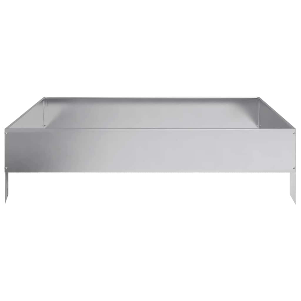 Aukštas sodo lovelis, 100x100x26cm, galvanizuotas plienas Aukštas sodo lovelis, 100x100x26cm, galvanizuotas plienas - Image 4