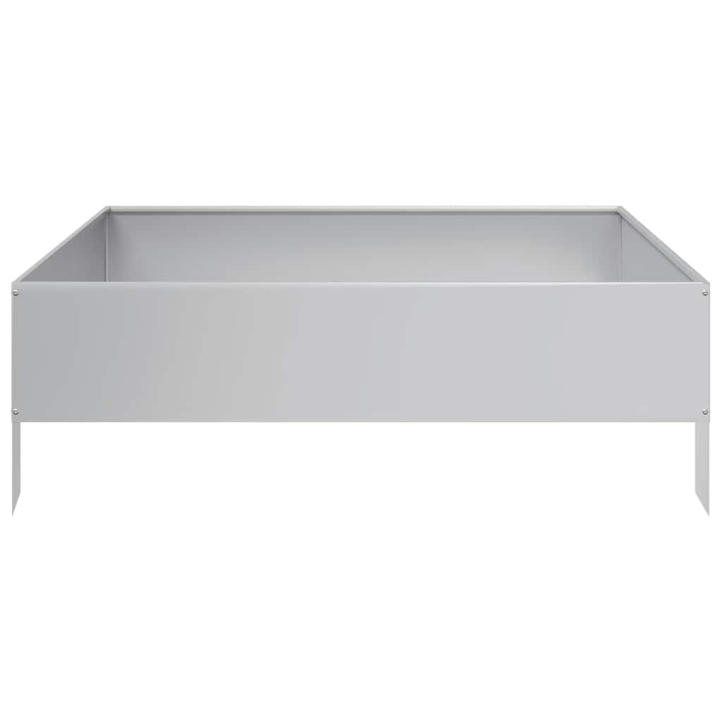 Aukštas sodo lovelis, 100x100x33,5cm, galvanizuotas plienas Aukštas sodo lovelis, 100x100x33,5cm, galvanizuotas plienas - Image 4