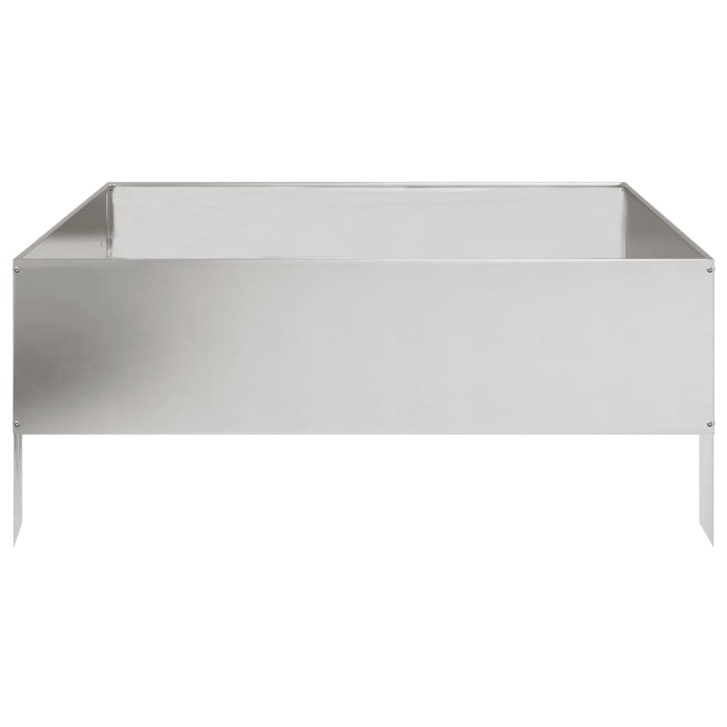 Aukštas sodo lovelis, 100x100x41cm, nerūdijantis plienas Aukštas sodo lovelis, 100x100x41cm, nerūdijantis plienas - Image 4