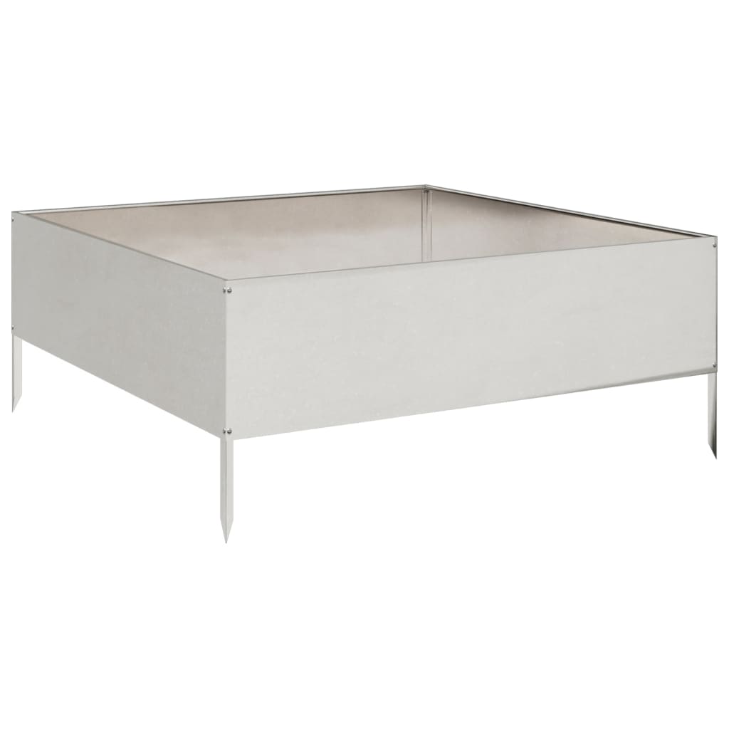 Aukštas sodo lovelis, 100x100x41cm, nerūdijantis plienas Aukštas sodo lovelis, 100x100x41cm, nerūdijantis plienas - Image 6