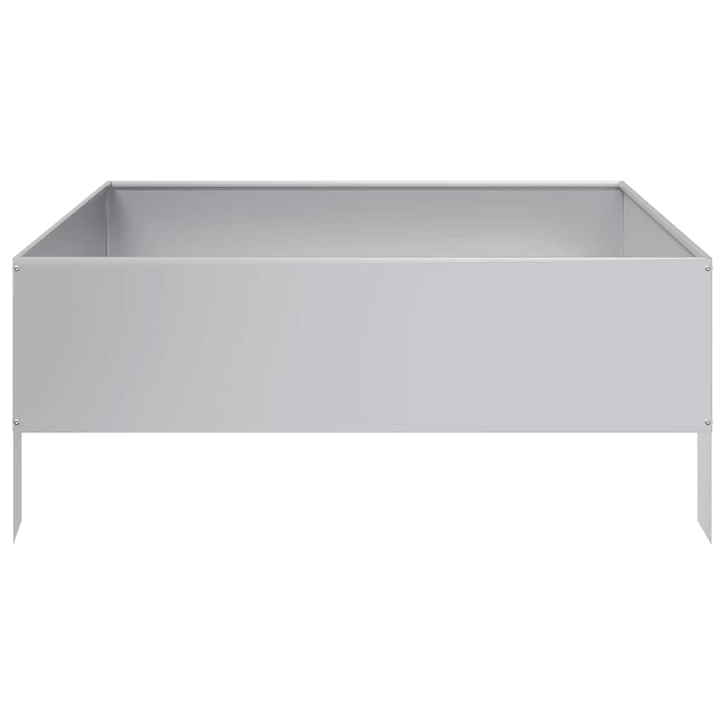 Aukštas sodo lovelis, 100x100x41cm, galvanizuotas plienas Aukštas sodo lovelis, 100x100x41cm, galvanizuotas plienas - Image 4