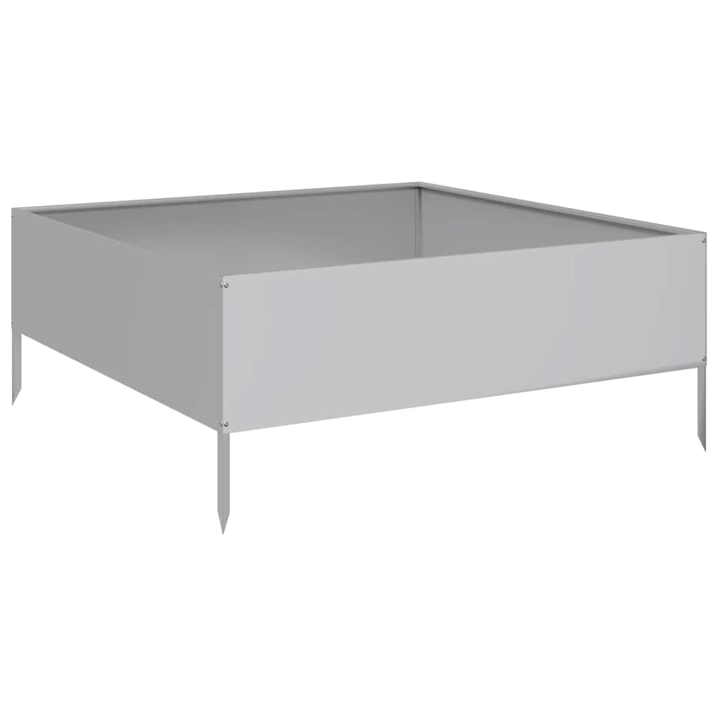 Aukštas sodo lovelis, 100x100x41cm, galvanizuotas plienas Aukštas sodo lovelis, 100x100x41cm, galvanizuotas plienas - Image 6