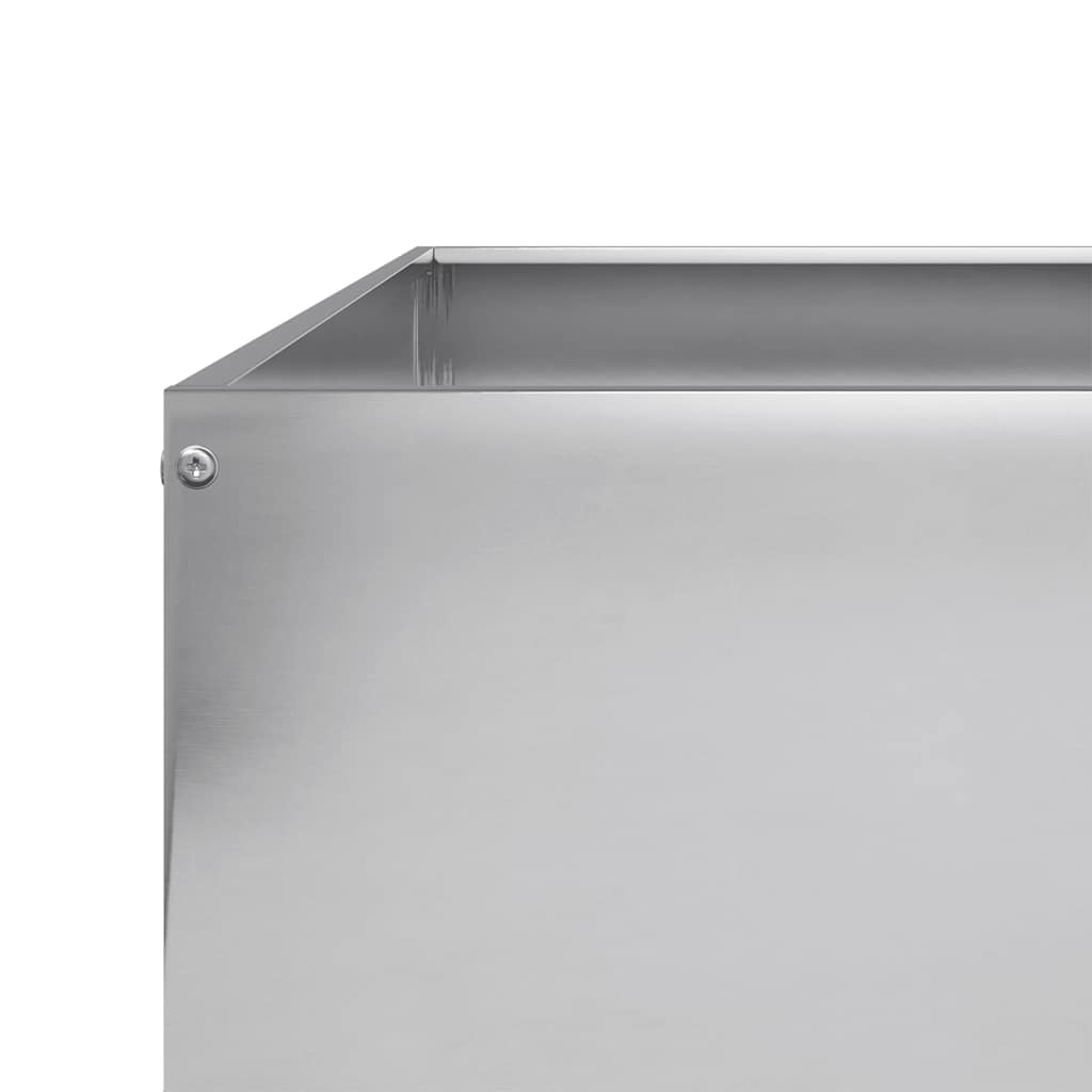 Aukštas sodo lovelis, 100x100x41cm, galvanizuotas plienas Aukštas sodo lovelis, 100x100x41cm, galvanizuotas plienas - Image 7