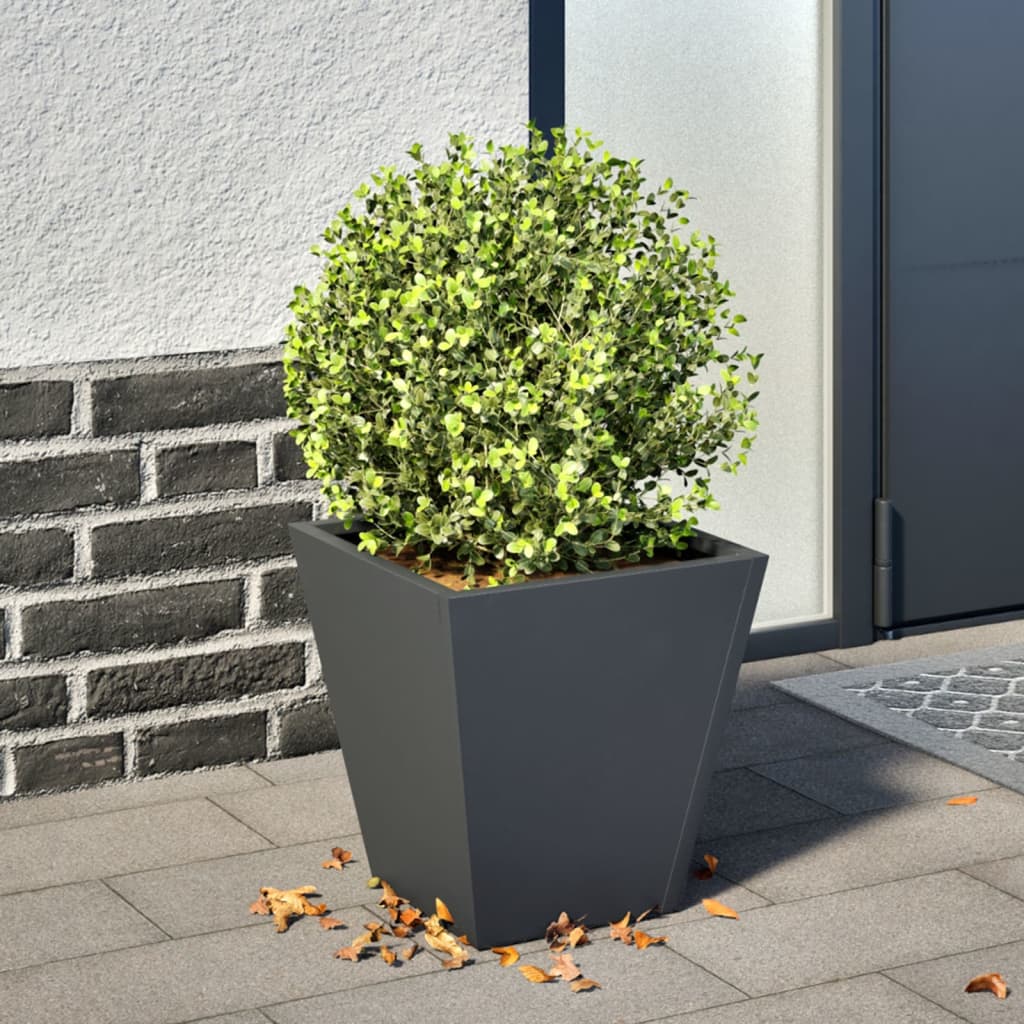 Sodo lovelis, antracito spalvos, 30x30x30cm, plienas Sodo lovelis, antracito spalvos, 30x30x30cm, plienas - Image 2