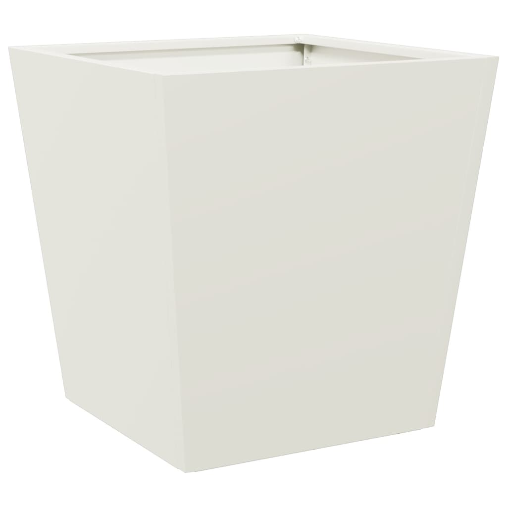 Sodo lovelis, baltos spalvos, 40x40x40cm, plienas Sodo lovelis, baltos spalvos, 40x40x40cm, plienas - Image 6