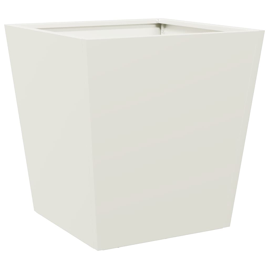 Sodo loveliai, 2vnt., baltos spalvos, 40x40x40cm, plienas Sodo loveliai, 2vnt., baltos spalvos, 40x40x40cm, plienas - Image 5