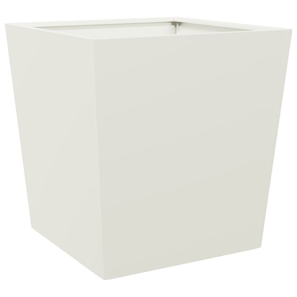 Sodo loveliai, 2vnt., baltos spalvos, 50x50x50cm, plienas Sodo loveliai, 2vnt., baltos spalvos, 50x50x50cm, plienas - Image 8