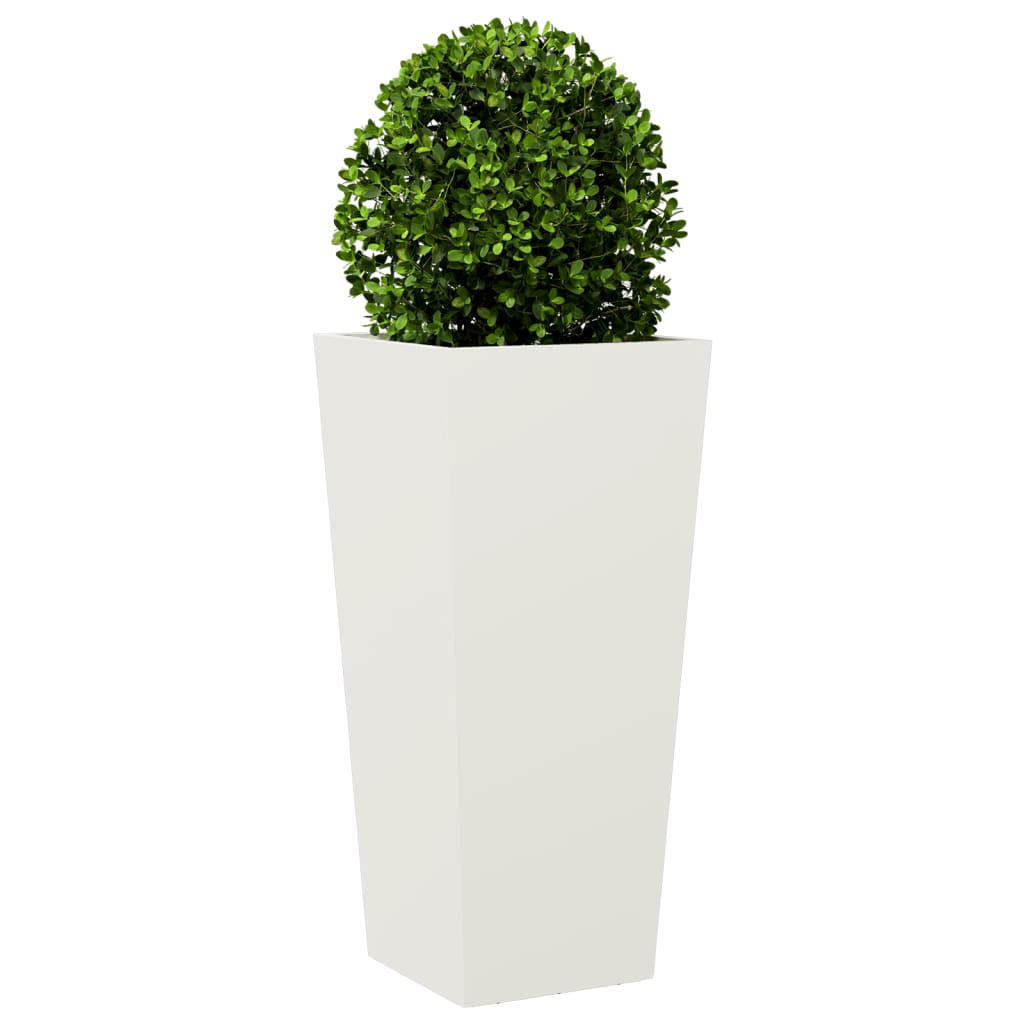 Sodo lovelis, baltos spalvos, 35x35x75cm, plienas Sodo lovelis, baltos spalvos, 35x35x75cm, plienas - Image 3