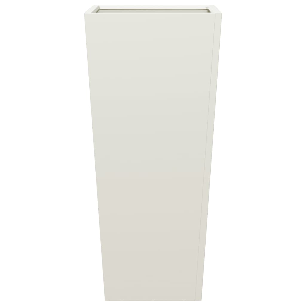 Sodo lovelis, baltos spalvos, 35x35x75cm, plienas Sodo lovelis, baltos spalvos, 35x35x75cm, plienas - Image 5