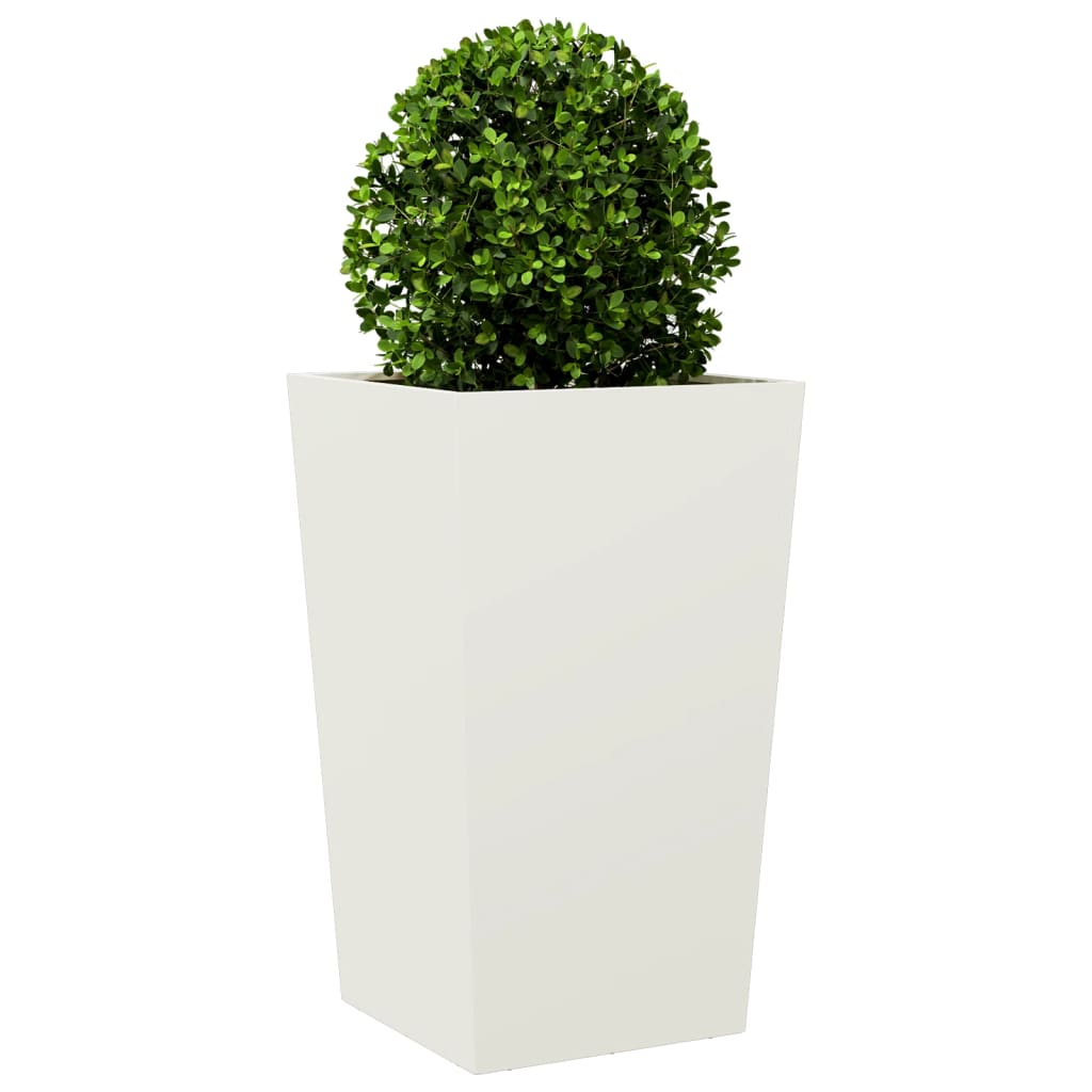 Sodo lovelis, baltos spalvos, 45x45x75cm, plienas Sodo lovelis, baltos spalvos, 45x45x75cm, plienas - Image 3
