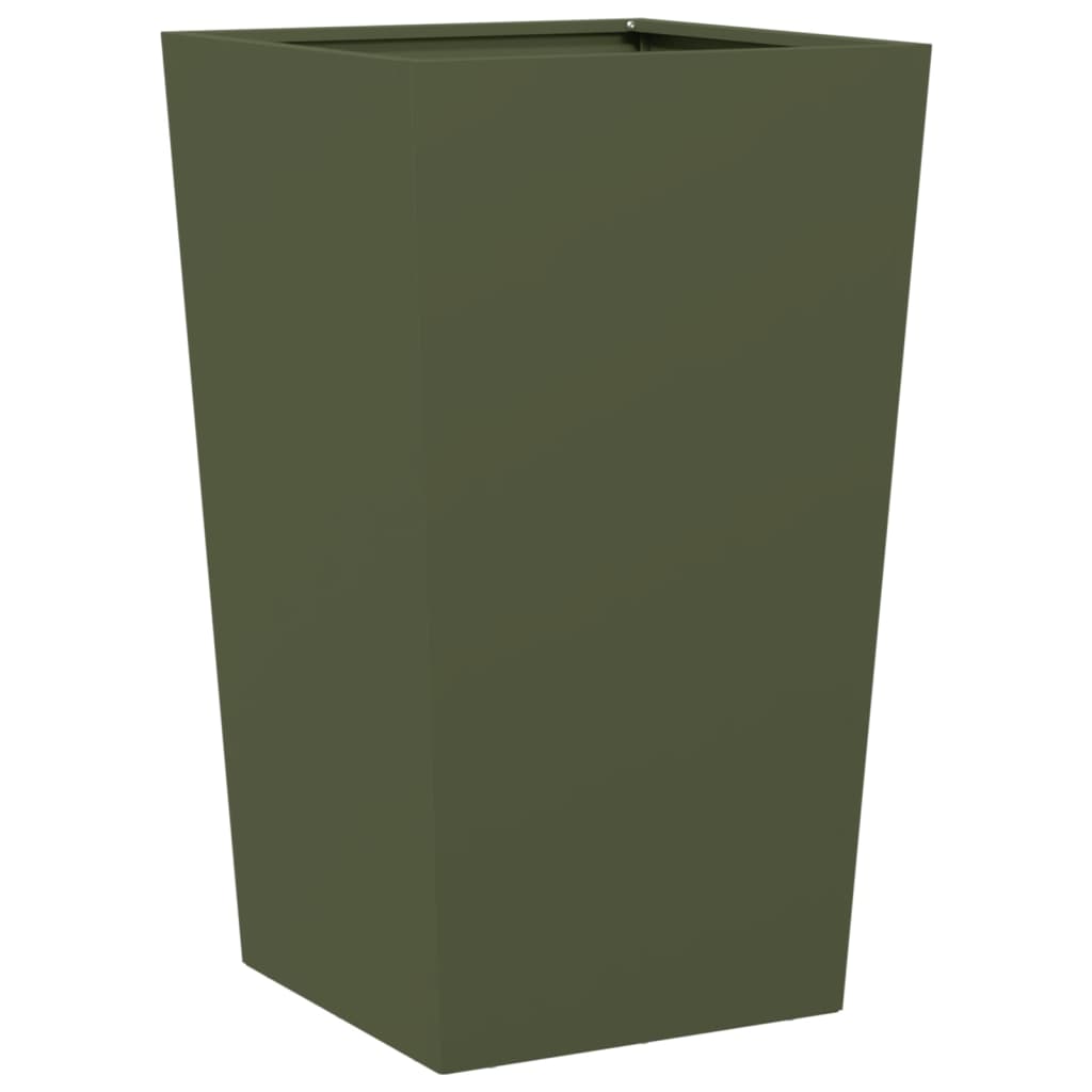 Sodo loveliai, 2vnt., alyvuogių žali, 45x45x75cm, plienas Sodo loveliai, 2vnt., alyvuogių žali, 45x45x75cm, plienas - Image 8