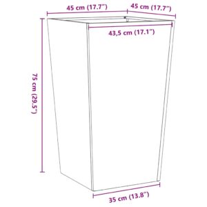 Sodo lovelis, 45x45x75cm, galvanizuotas plienas