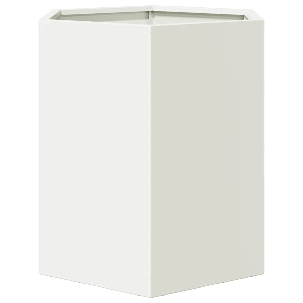 sodo sodinukai 2 vnt baltas šešiakampis 46x40x45 cm plieninis sodo sodinukai 2 vnt baltas šešiakampis 46x40x45 cm plieninis - Image 8