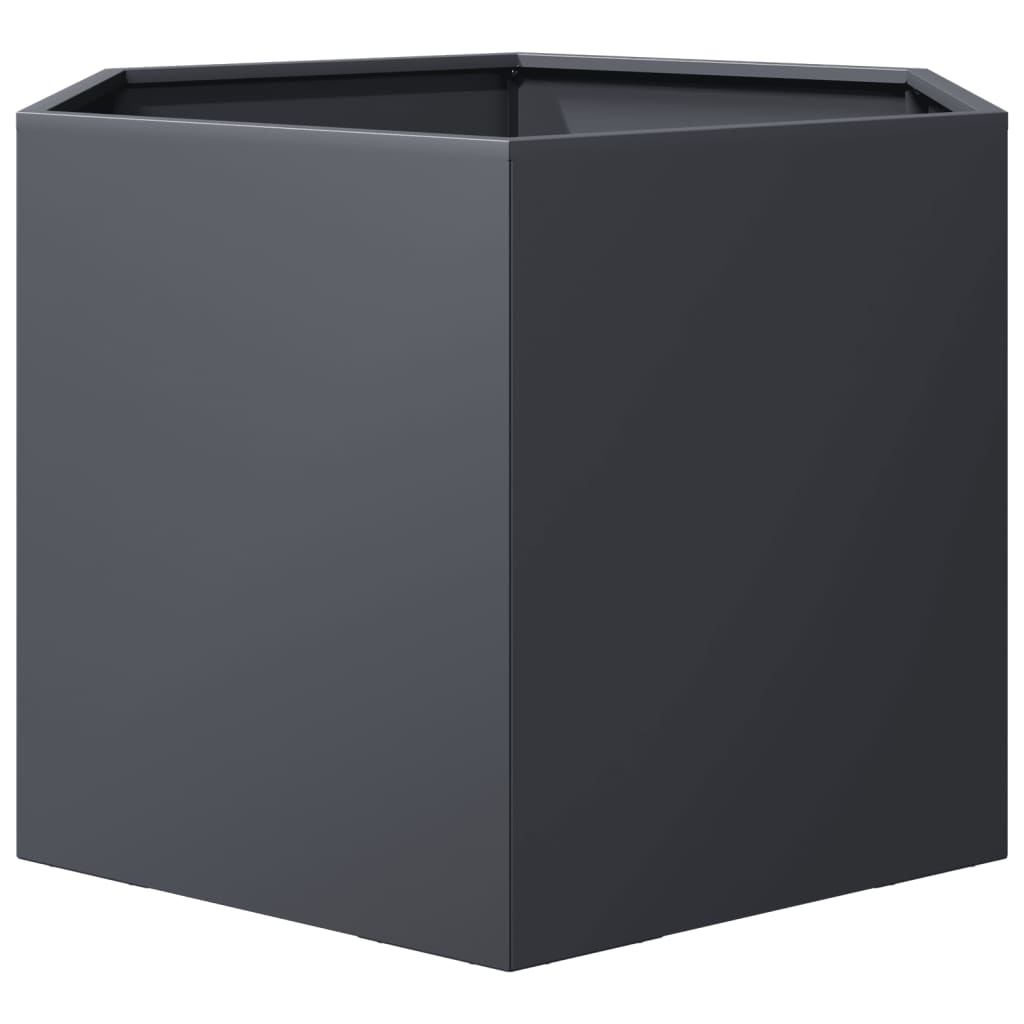 Sodo lovelis, antracito, 69x60x45cm, plienas, šešiakampis Sodo lovelis, antracito, 69x60x45cm, plienas, šešiakampis - Image 4