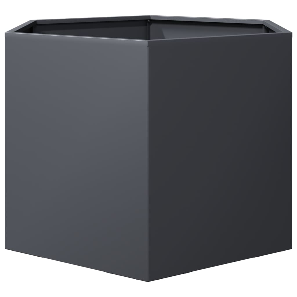 Sodo lovelis, antracito, 69x60x45cm, plienas, šešiakampis Sodo lovelis, antracito, 69x60x45cm, plienas, šešiakampis - Image 5