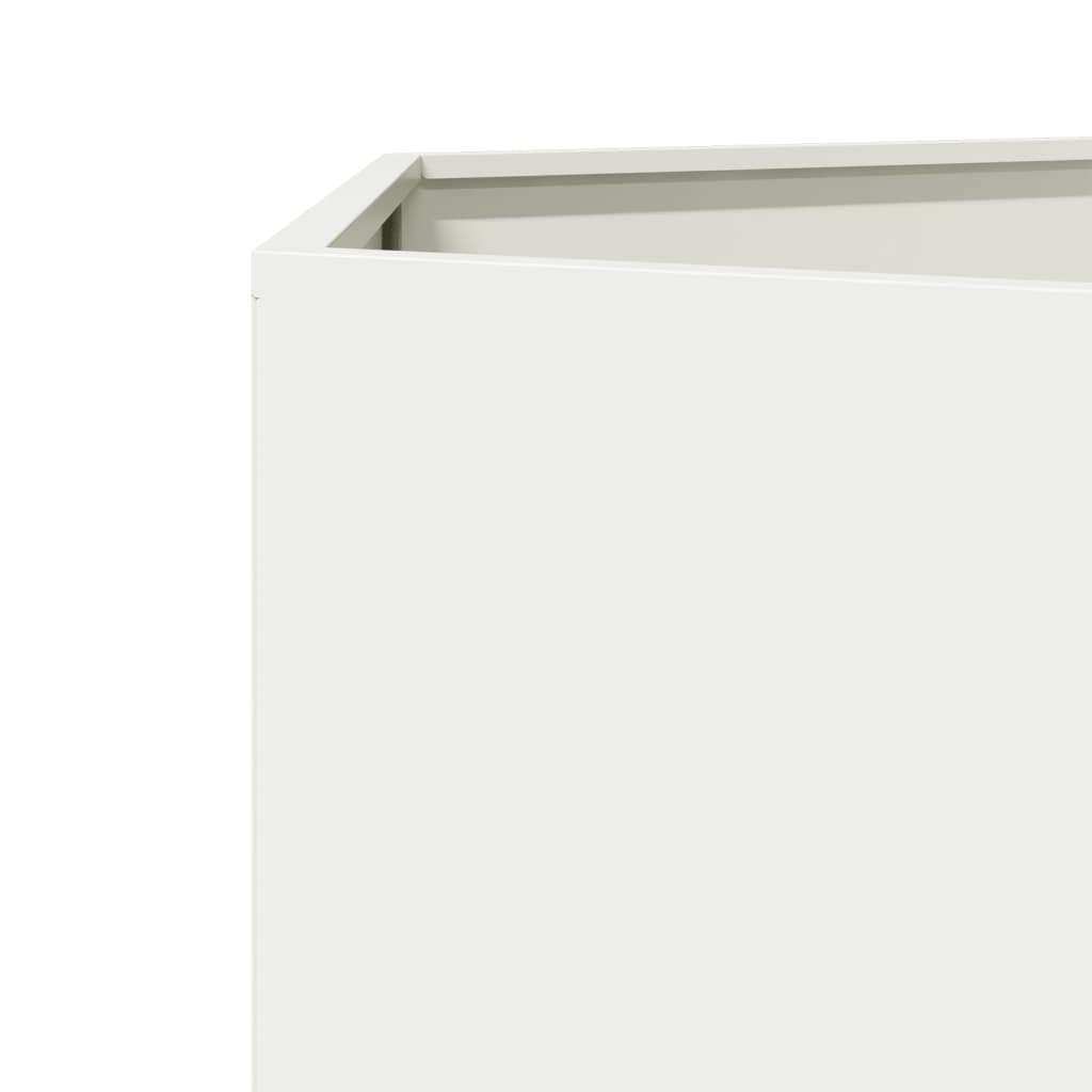 Sodo lovelis, baltos spalvos, 104x90x45cm, plienas, šešiakampis Sodo lovelis, baltos spalvos, 104x90x45cm, plienas, šešiakampis - Image 8
