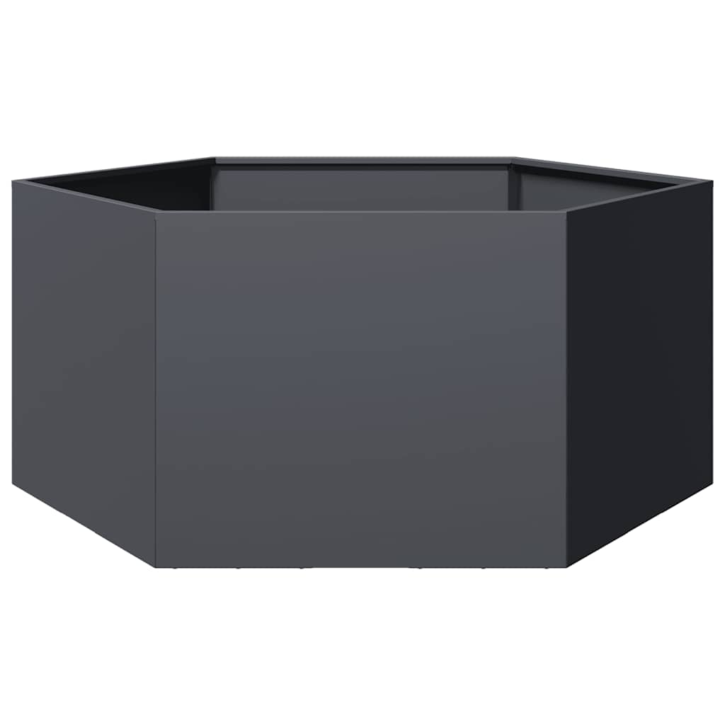 Sodo lovelis, antracito, 104x90x45cm, plienas, šešiakampis Sodo lovelis, antracito, 104x90x45cm, plienas, šešiakampis - Image 2