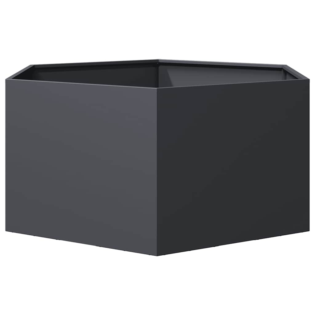 Sodo lovelis, antracito, 104x90x45cm, plienas, šešiakampis Sodo lovelis, antracito, 104x90x45cm, plienas, šešiakampis - Image 4