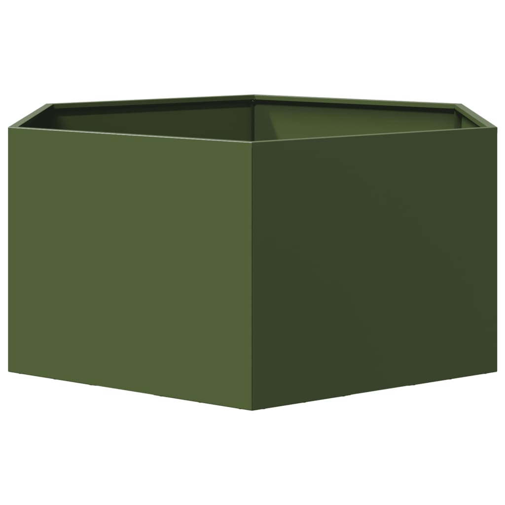 Sodo lovelis, alyvuogių, 104x90x45cm, plienas, šešiakampis Sodo lovelis, alyvuogių, 104x90x45cm, plienas, šešiakampis - Image 4