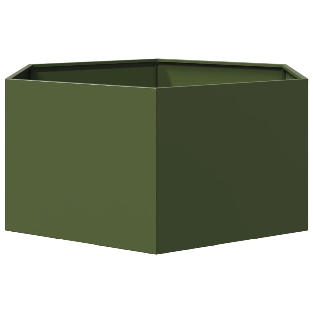 Sodo lovelis, alyvuogių, 104x90x45cm, plienas, šešiakampis Sodo lovelis, alyvuogių, 104x90x45cm, plienas, šešiakampis - Image 5