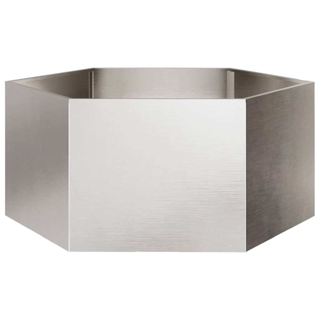 Sodo lovelis, 104x90x45cm, nerūdijantis plienas, šešiakampis Sodo lovelis, 104x90x45cm, nerūdijantis plienas, šešiakampis - Image 2