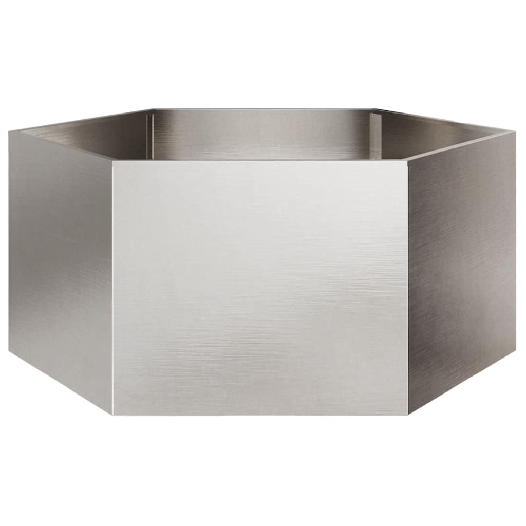 Sodo lovelis, 104x90x45cm, nerūdijantis plienas, šešiakampis Sodo lovelis, 104x90x45cm, nerūdijantis plienas, šešiakampis - Image 4