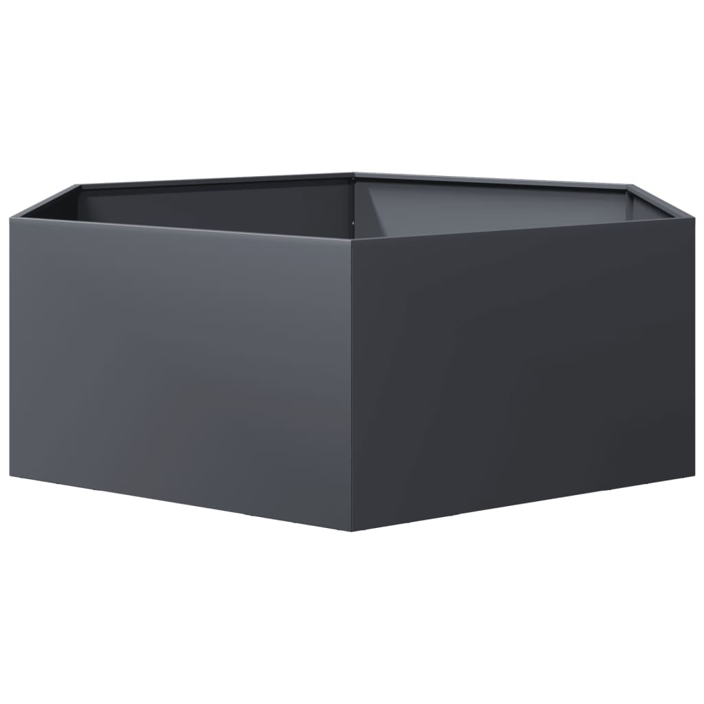 Sodo lovelis, antracito, 138x120x45cm, plienas, šešiakampis Sodo lovelis, antracito, 138x120x45cm, plienas, šešiakampis - Image 5