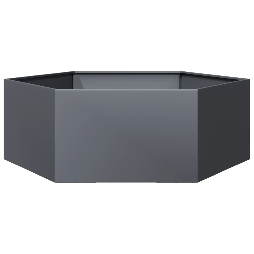 Sodo lovelis, antracito, 138x120x45cm, plienas, šešiakampis Sodo lovelis, antracito, 138x120x45cm, plienas, šešiakampis - Image 6