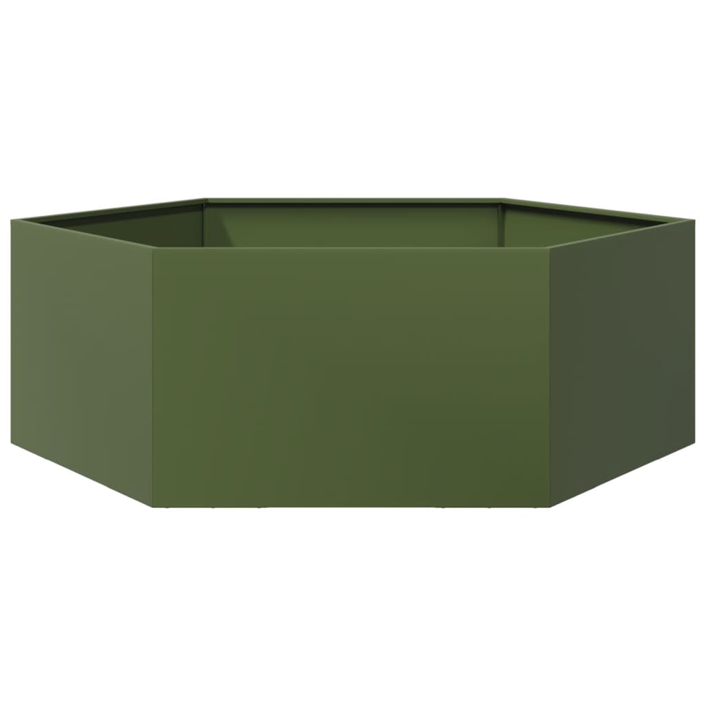 Sodo lovelis, alyvuogių, 138x120x45cm, plienas, šešiakampis Sodo lovelis, alyvuogių, 138x120x45cm, plienas, šešiakampis - Image 6