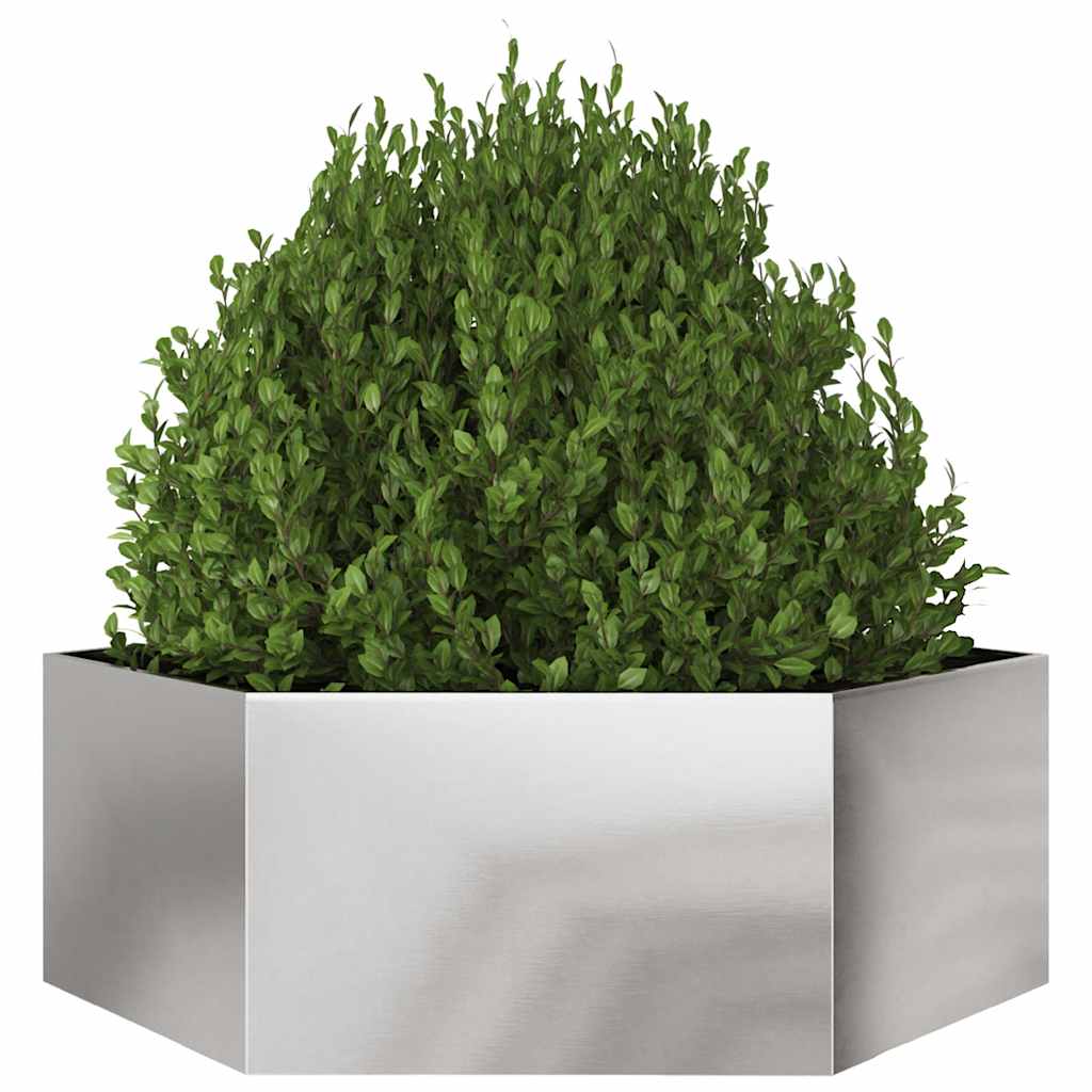Sodo lovelis, 138x120x45cm, nerūdijantis plienas, šešiakampis Sodo lovelis, 138x120x45cm, nerūdijantis plienas, šešiakampis - Image 3
