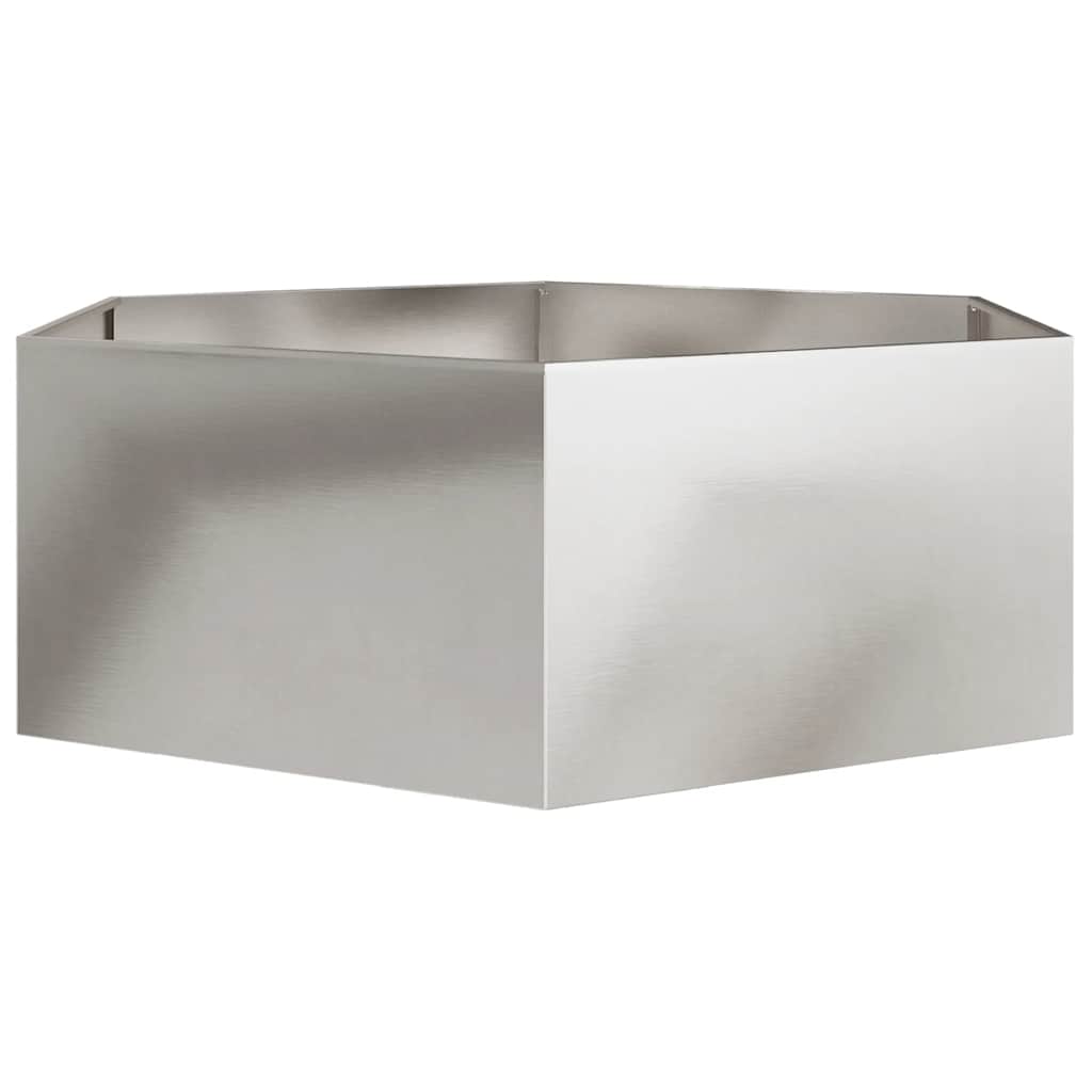 Sodo lovelis, 138x120x45cm, nerūdijantis plienas, šešiakampis Sodo lovelis, 138x120x45cm, nerūdijantis plienas, šešiakampis - Image 5