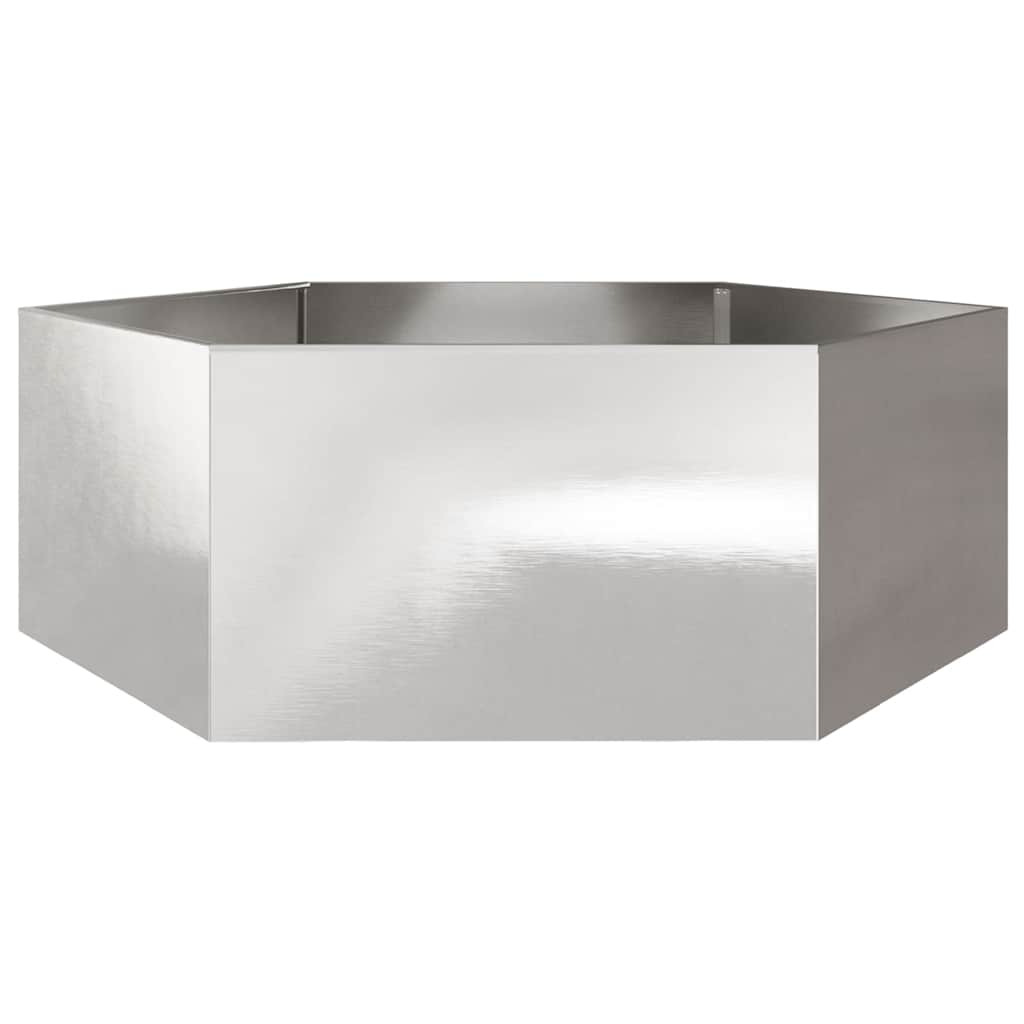 Sodo lovelis, 138x120x45cm, nerūdijantis plienas, šešiakampis Sodo lovelis, 138x120x45cm, nerūdijantis plienas, šešiakampis - Image 6