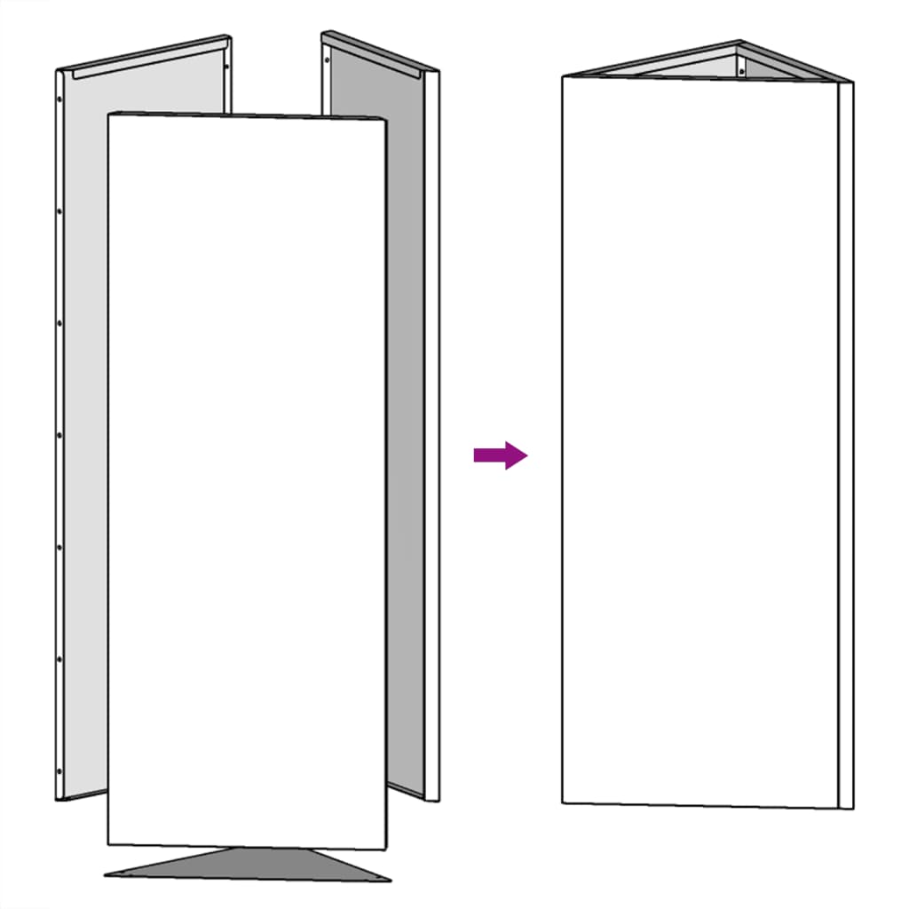 Sodo loveliai, 2vnt., juodi, 30x26x75cm, plienas, trikampiai Sodo loveliai, 2vnt., juodi, 30x26x75cm, plienas, trikampiai - Image 10