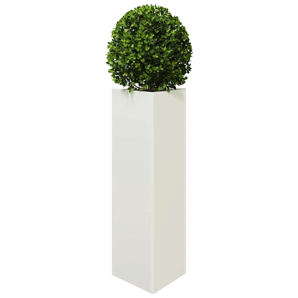 Sodo lovelis, baltos spalvos, 30x26x75cm, plienas, trikampis Sodo lovelis, baltos spalvos, 30x26x75cm, plienas, trikampis - Image 3