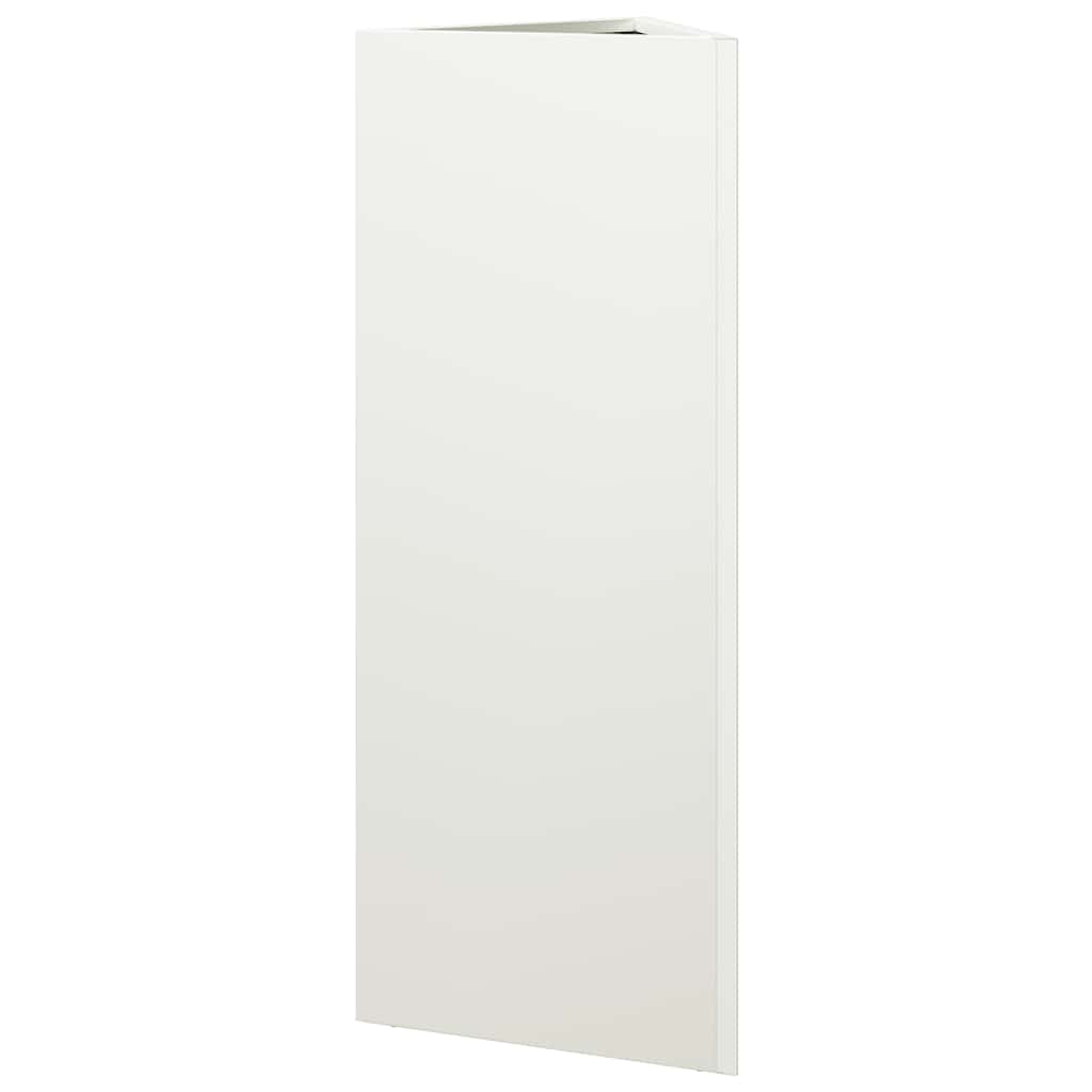 Sodo lovelis, baltos spalvos, 30x26x75cm, plienas, trikampis Sodo lovelis, baltos spalvos, 30x26x75cm, plienas, trikampis - Image 6
