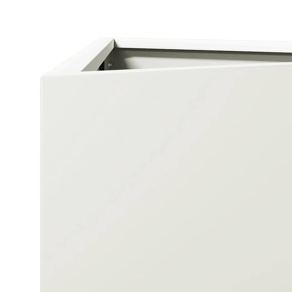 Sodo lovelis, baltos spalvos, 30x26x75cm, plienas, trikampis Sodo lovelis, baltos spalvos, 30x26x75cm, plienas, trikampis - Image 7