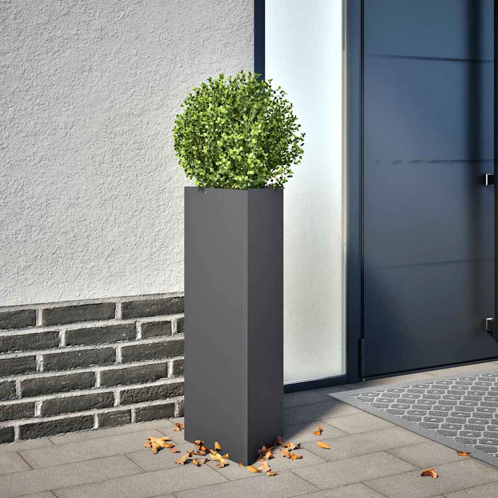 Sodo lovelis, antracito, 30x26x75cm, plienas, trikampis Sodo lovelis, antracito, 30x26x75cm, plienas, trikampis - Image 2