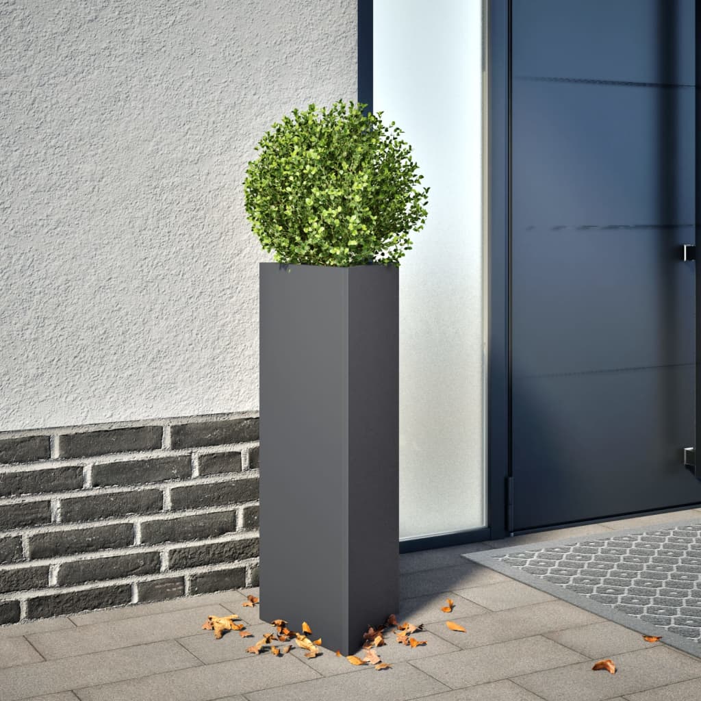 Sodo loveliai, 2vnt., antracito, 30x26x75cm, plienas Sodo loveliai, 2vnt., antracito, 30x26x75cm, plienas - Image 2