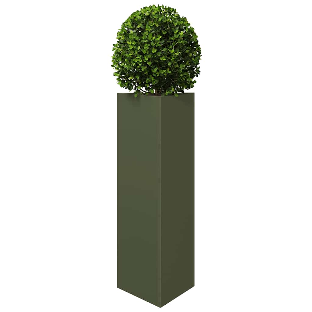 Sodo lovelis, alyvuogių žalias, 30x26x75cm, plienas, trikampis Sodo lovelis, alyvuogių žalias, 30x26x75cm, plienas, trikampis - Image 3