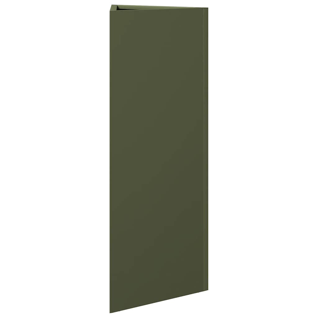 Sodo lovelis, alyvuogių žalias, 30x26x75cm, plienas, trikampis Sodo lovelis, alyvuogių žalias, 30x26x75cm, plienas, trikampis - Image 4