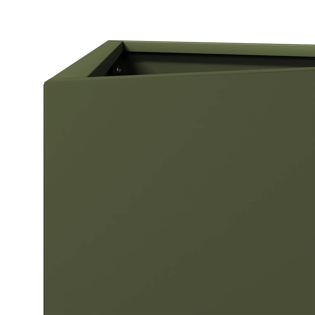 Sodo lovelis, alyvuogių žalias, 30x26x75cm, plienas, trikampis Sodo lovelis, alyvuogių žalias, 30x26x75cm, plienas, trikampis - Image 7