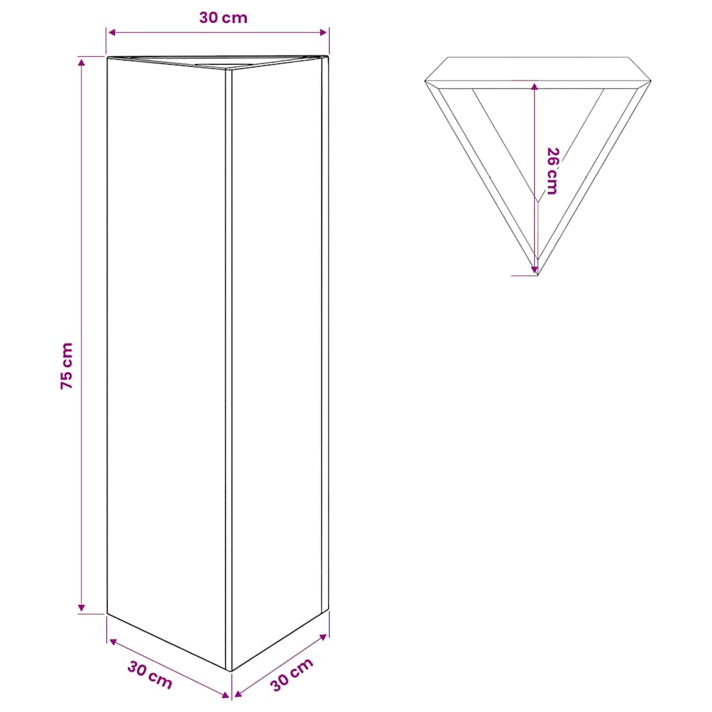 Sodo loveliai, 2vnt., 30x26x75cm, galvanizuotas plienas Sodo loveliai, 2vnt., 30x26x75cm, galvanizuotas plienas