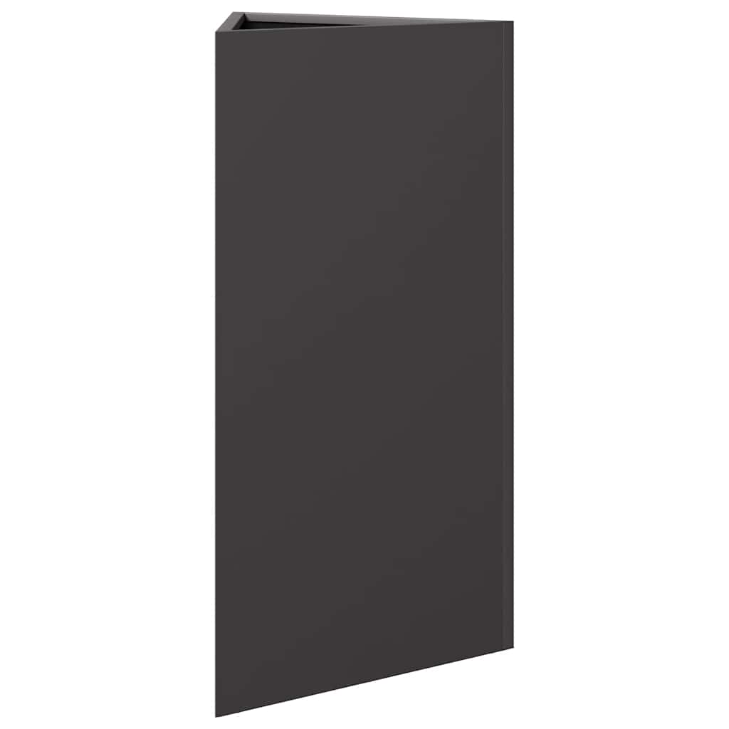 Sodo lovelis, juodos spalvos, 40×34,5x75cm, plienas, trikampis Sodo lovelis, juodos spalvos, 40x34,5x75cm, plienas, trikampis - Image 4