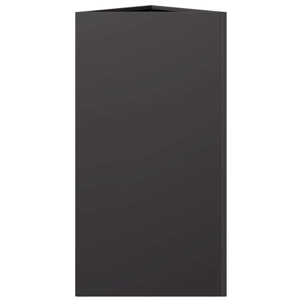 Sodo lovelis, juodos spalvos, 40×34,5x75cm, plienas, trikampis Sodo lovelis, juodos spalvos, 40x34,5x75cm, plienas, trikampis - Image 5
