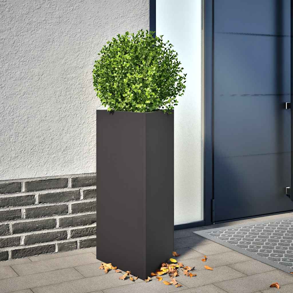 Sodo lovelis, juodos spalvos, 40×34,5x75cm, plienas, trikampis Sodo lovelis, juodos spalvos, 40x34,5x75cm, plienas, trikampis - Image 2