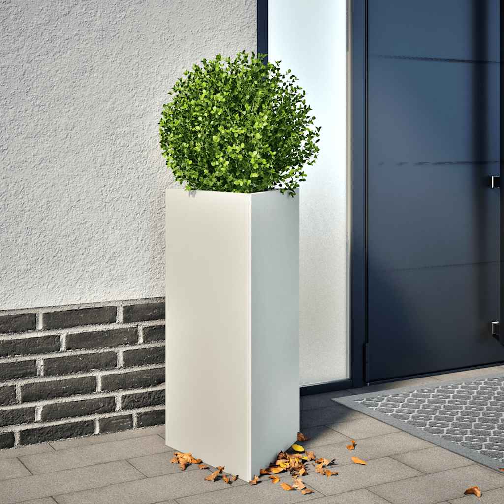 Sodo loveliai, 2vnt., balti, 40×34,5x75cm, plienas, trikampiai Sodo loveliai, 2vnt., balti, 40x34,5x75cm, plienas, trikampiai - Image 2