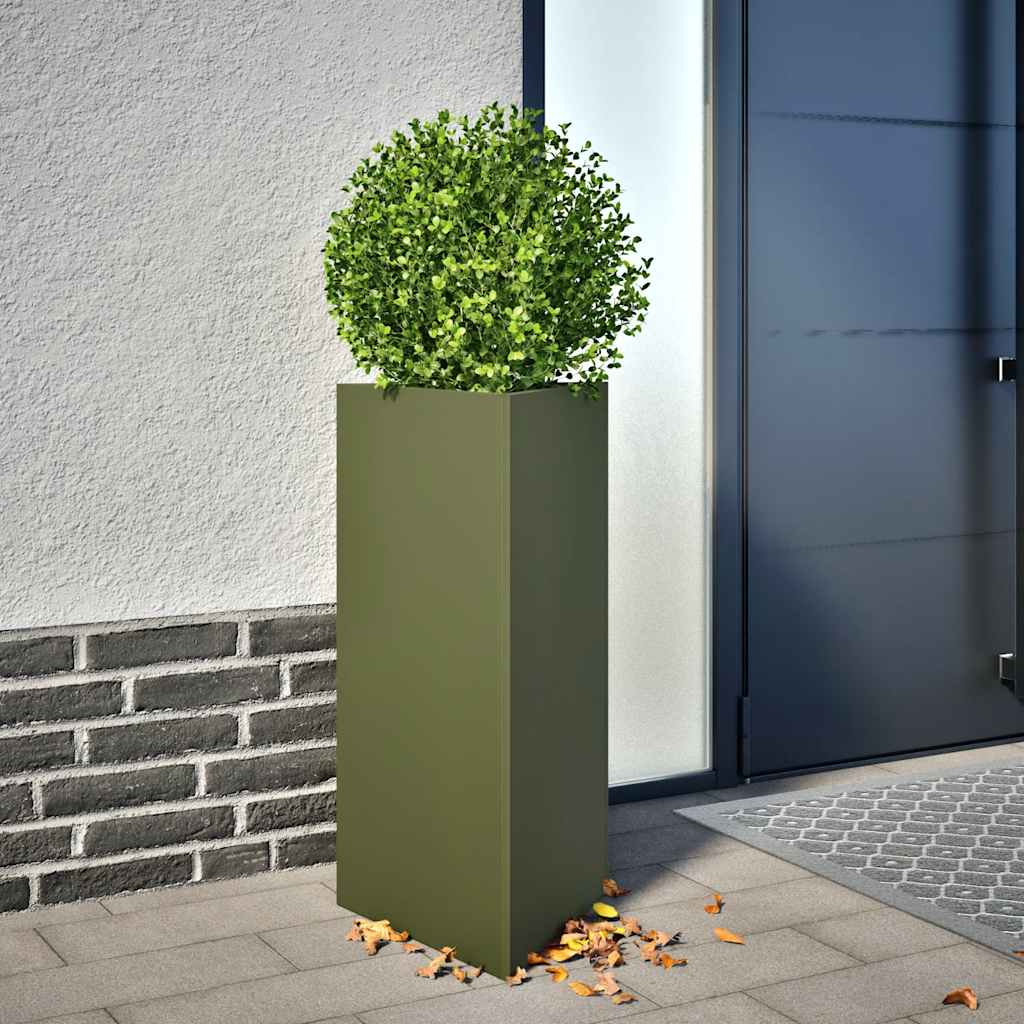 Sodo lovelis, alyvuogių, 40×34,5x75cm, plienas, trikampis Sodo lovelis, alyvuogių, 40x34,5x75cm, plienas, trikampis - Image 2
